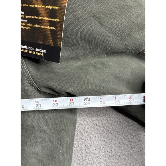 Vintage Carhartt Arctic Detroit Jacket Mens Medium J22 MOS Green Quilted Canvas - Picture 7 of 14